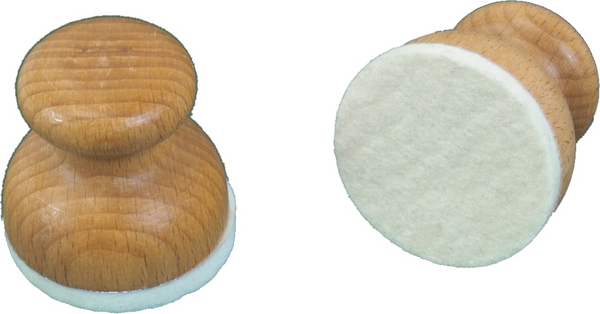 ABIG Hand Inker / Rubber, 55mm - Beechwood Handle with felt base