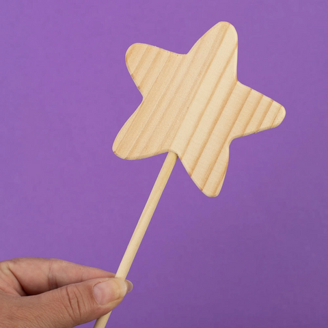 Wooden Star Wand