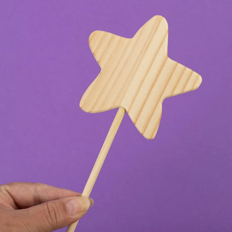Wooden Star Wand