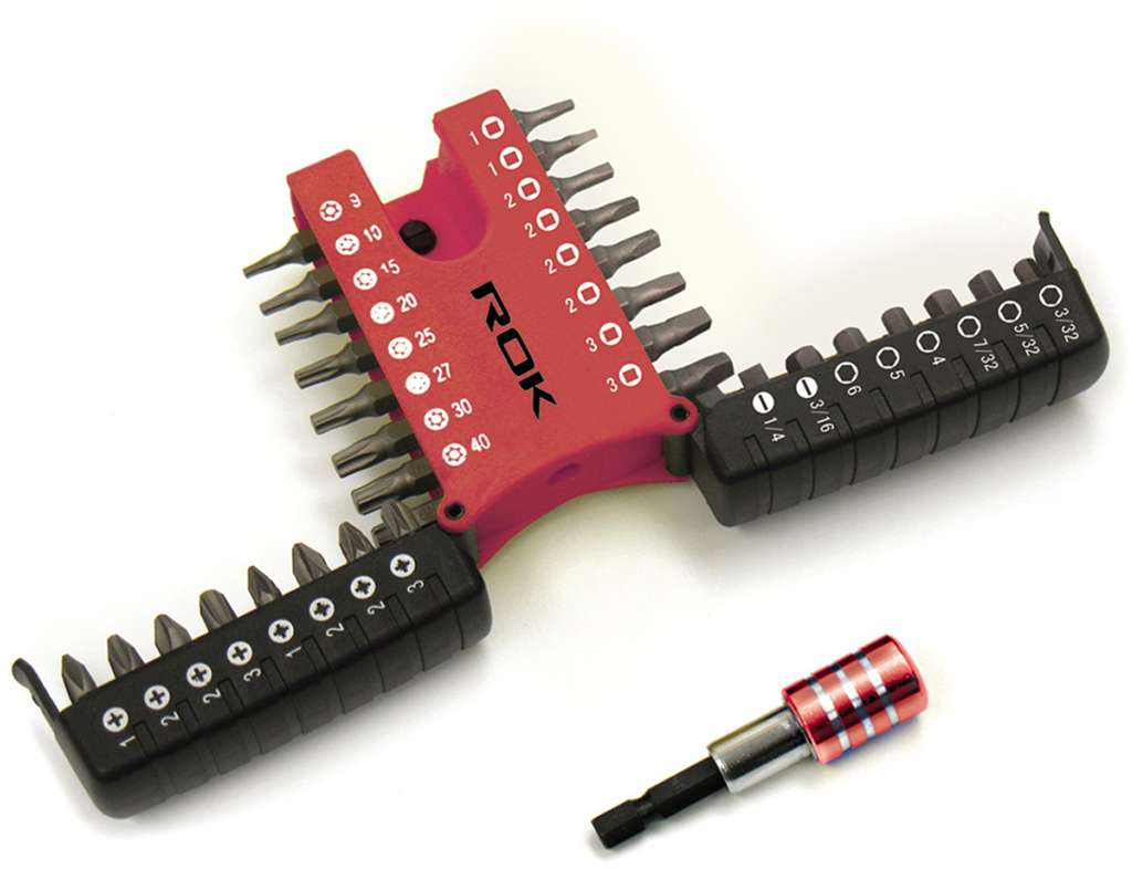 ROK - 33 PC SCREWDRIVER BIT SET W/ HOLDER
