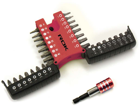 ROK - 33 PC SCREWDRIVER BIT SET W/ HOLDER ROK product_type art-noise.myshopify.com rok-33-pc-screwdriver-bit-set-w-holder