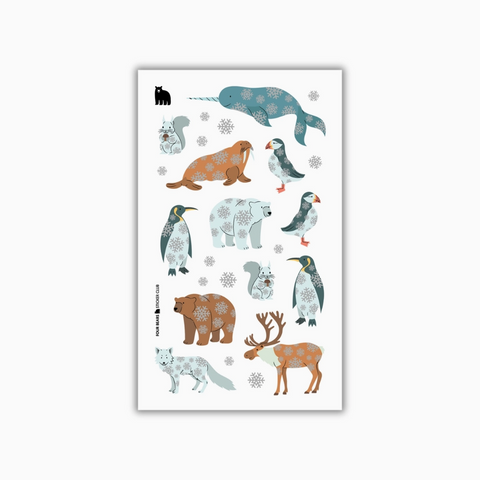 Four Bears Sticker Club - Snow Kissed Creatures Four Bears Sticker Club Stickers art-noise.myshopify.com four-bears-sticker-club-snow-kissed-creatures