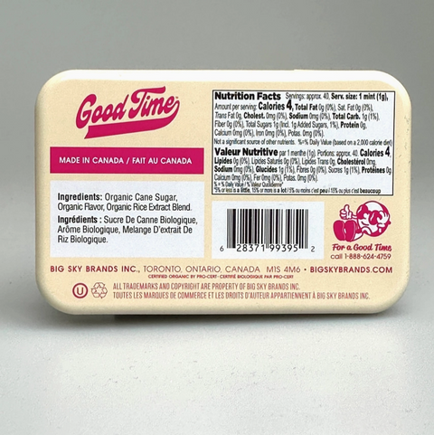 Good Time Organic Mints - Cotton Candy