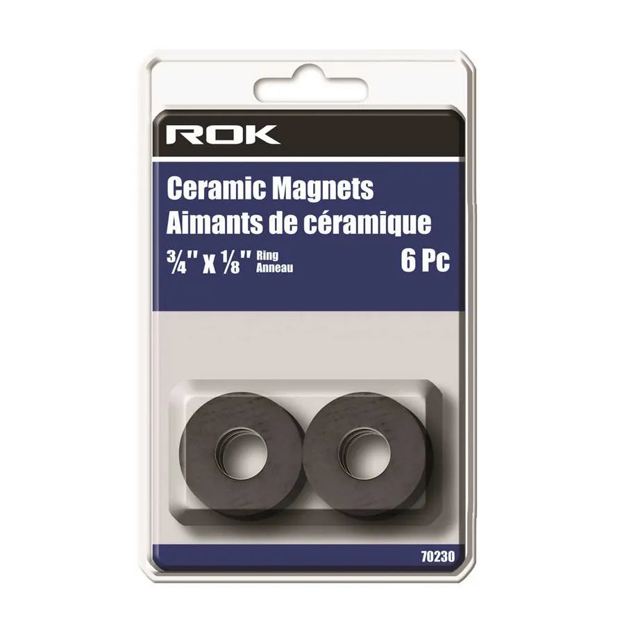 ROK - 6 PC CERAMIC RING MAGNETS 3/4 X 1/8 ROK product_type art-noise.myshopify.com rok-6-pc-ceramic-ring-magnets-3-4-x-1-8 ROK - 6 PC CERAMIC RING MAGNETS 3/4 X 1/8 ROK  art-noise.myshopify.com rok-6-pc-ceramic-ring-magnets-3-4-x-1-8