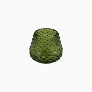 Green Glass Pine Cone Tealight Holder Silver Tree Home & Holiday Tealight Holder art-noise.myshopify.com green-glass-pine-cone-tealight-holder