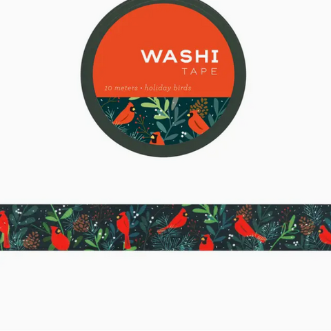 Girl of All Work - Holiday Birds Washi Tape