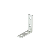 Metal corner bracket on a white background
