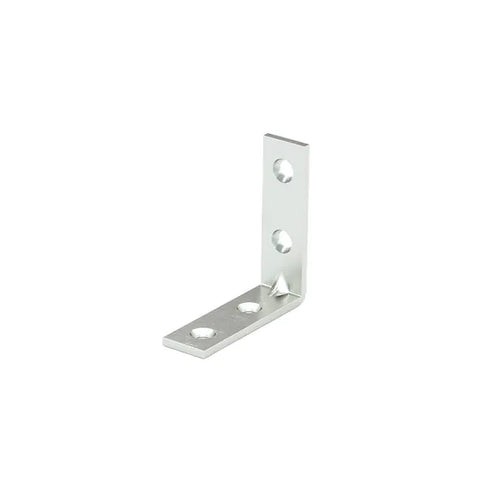 Metal corner bracket on a white background Corner Brace - 2 1/2 in Onward product_type art-noise.myshopify.com corner-brace-2-1-2-in-6 Corner Brace - 2 1/2 in Onward  art-noise.myshopify.com corner-brace-2-1-2-in-6