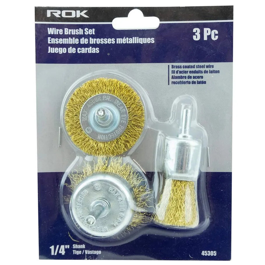 ROK - 3 PC BRASS WIRE CUP BRUSH SET ROK Wire Brush art-noise.myshopify.com rok-3-pc-brass-wire-cup-brush-set ROK - 3 PC BRASS WIRE CUP BRUSH SET ROK Wire Brush art-noise.myshopify.com rok-3-pc-brass-wire-cup-brush-set