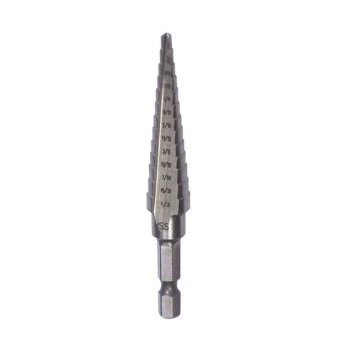 ROK - STEP DRILL BIT 13 STEP 1/8"-1/2" ROK product_type art-noise.myshopify.com rok-step-drill-bit-13-step-1-8-1-2 ROK - STEP DRILL BIT 13 STEP 1/8"-1/2" ROK  art-noise.myshopify.com rok-step-drill-bit-13-step-1-8-1-2