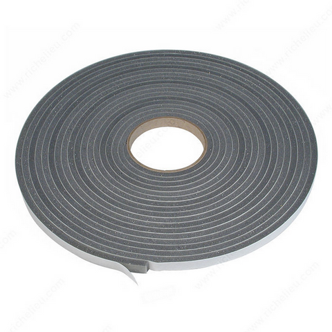 Closed cell polyurethane foam weatherstripping tape