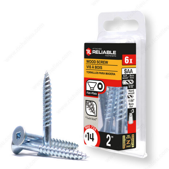 Reliable - Wood Screw - #14 - 3/16 in