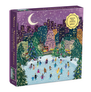 Merry Moonlight Skaters 500 Piece Foil Puzzle