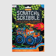 OOLY Mini Scratch & Scribble Art Kit: Monster Trucks