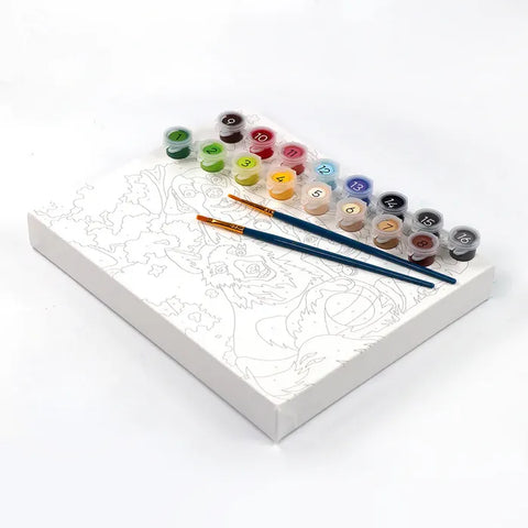 Dogs' Day Out Paint by Numbers Bright Stripes Paint by Numbers art-noise.myshopify.com dogs-day-out-paint-by-numbers