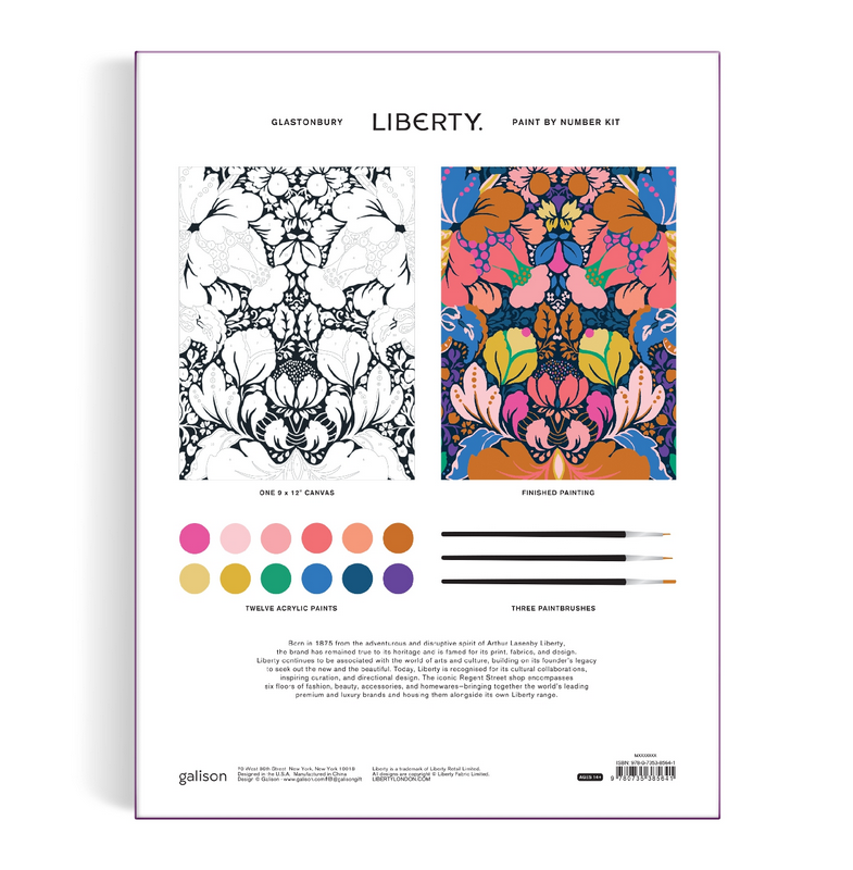 Liberty Paint By Number Kit - Glastonbury