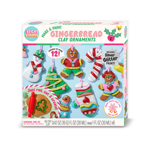 Make & Paint Gingerbread Clay Ornaments