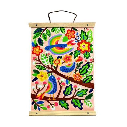  OOLY Paintology: Paint-By-Number Canvas Kit- Blue Birds OOLY Paint by Numbers art-noise.myshopify.com ooly-paintology-paint-by-number-canvas-kit-blue-birds