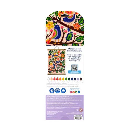  OOLY Paintology: Paint-By-Number Canvas Kit- Blue Birds OOLY Paint by Numbers art-noise.myshopify.com ooly-paintology-paint-by-number-canvas-kit-blue-birds