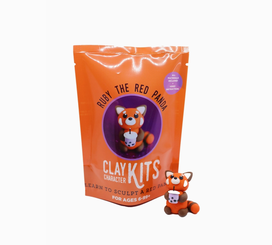 Ruby the Red Panda DIY Polymer Clay Kit