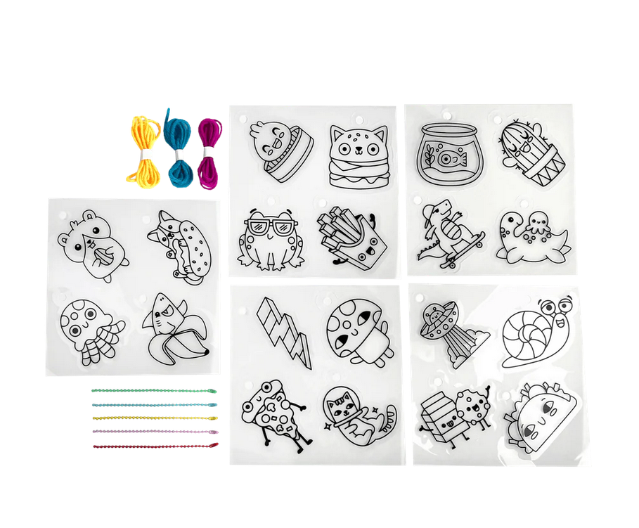 OOLY Shrink-Its!: D.I.Y. Shrink Art Kit - Fun Friends