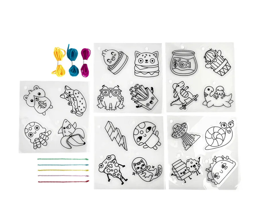  OOLY Shrink-Its!: D.I.Y. Shrink Art Kit - Fun Friends OOLY Art & Craft Kits art-noise.myshopify.com ooly-shrink-its-d-i-y-shrink-art-kit-fun-friends