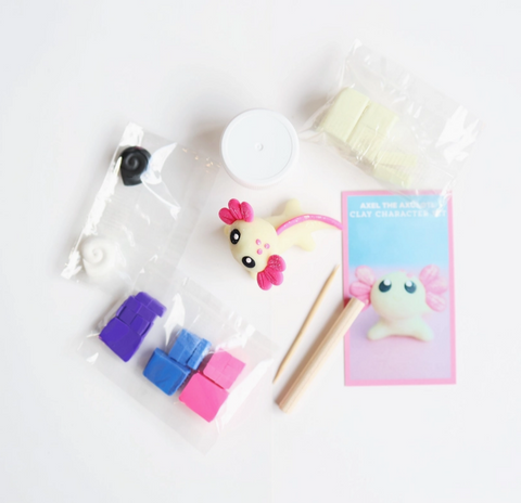 Axel the Axolotl Diy Polymer Clay Kit
