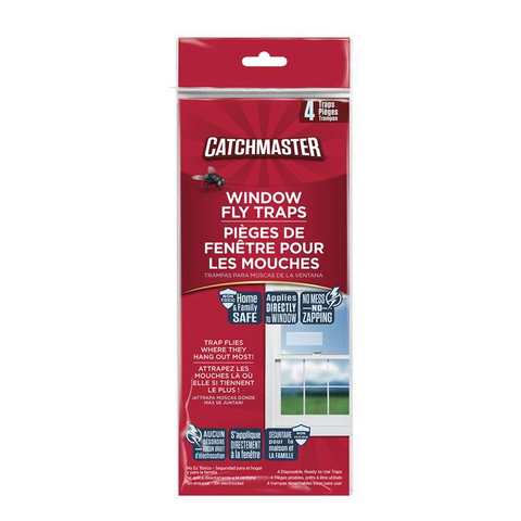 CATCHMASTER - WINDOW FLY TRAP- 4PK