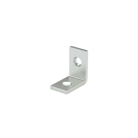 Metal corner bracket on a white background