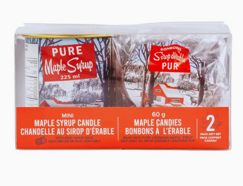 Mini Maple Syrup Candle + Candy Gift