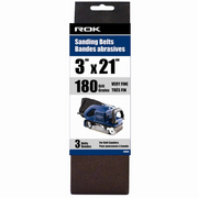 ROK - 3 PC SANDING BELT 3" X 21" 180 GRIT