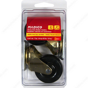 Heavy-Duty Furniture Caster Plate  - 50 mm - Black/Brass