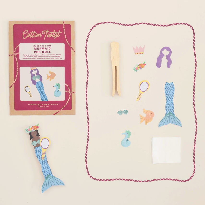 Make Your Own Mermaid Peg Doll