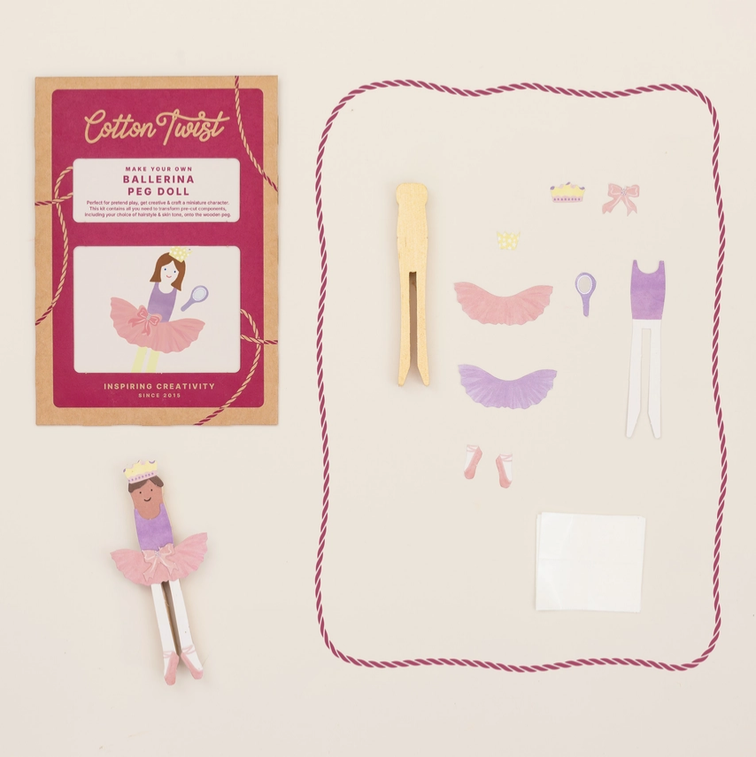 Make Your Own Ballerina Peg Doll