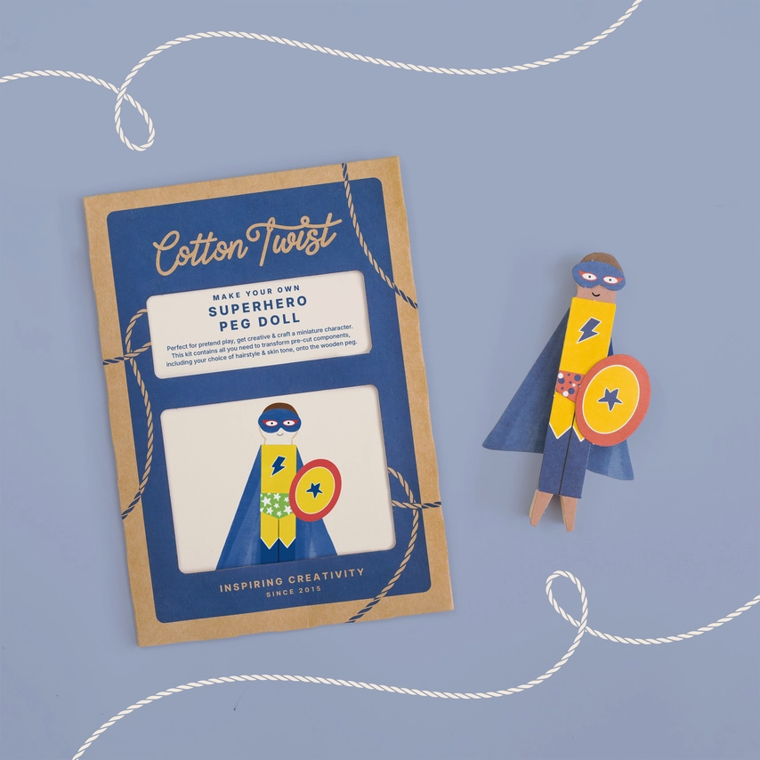 Make Your Own Superhero Peg Doll