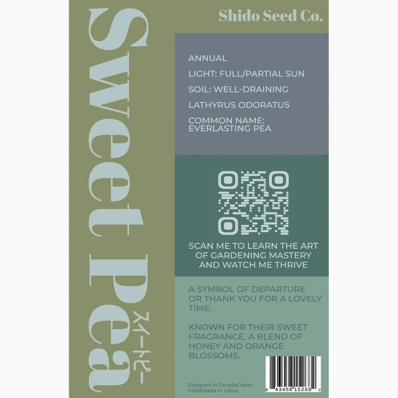 Shido Seeds Sweet Pea Flower Seeds