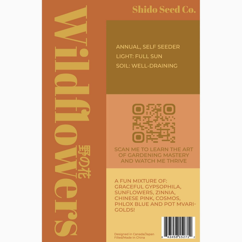 Shido Seeds Wildflowers Packet