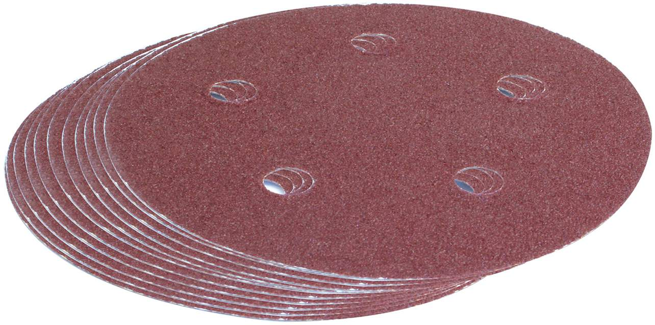 ROK - 10 PC 5" HOOK & LOOP SANDING DISC 120 GRIT