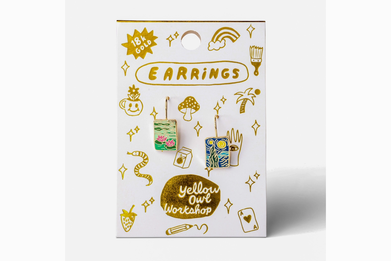 Yellow Owl Workshop - Impressionists Earrings