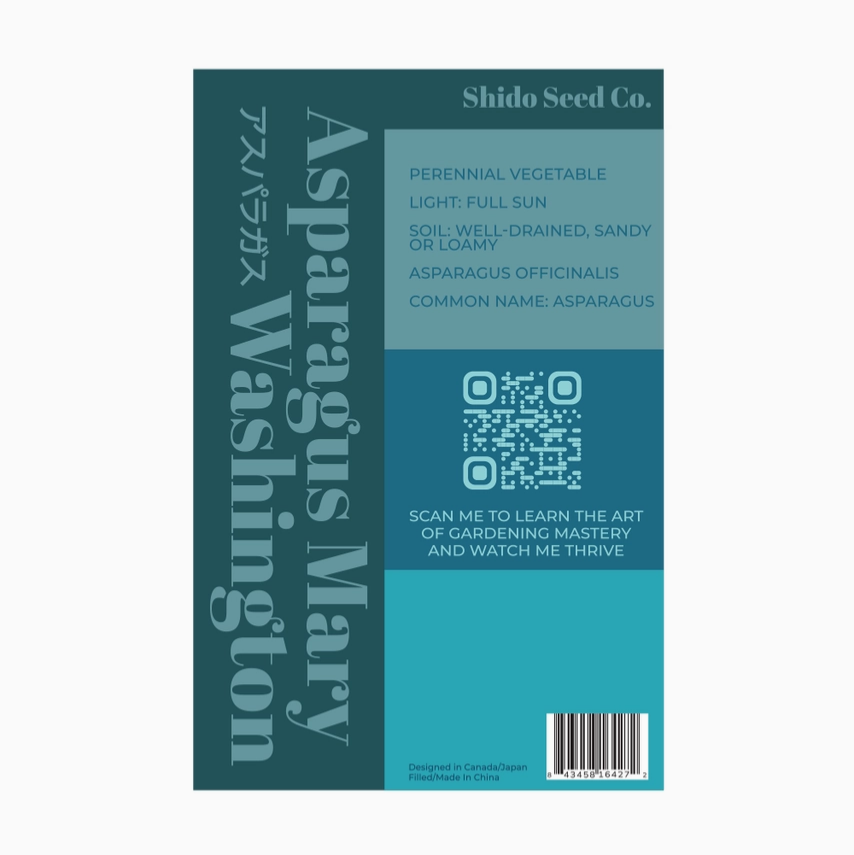 Shido Seeds Asparagus Mary Washington