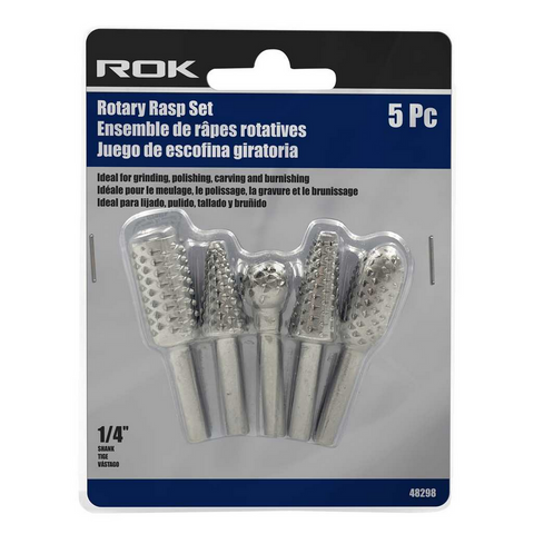 ROK - 5 PC ROTARY RASP SET