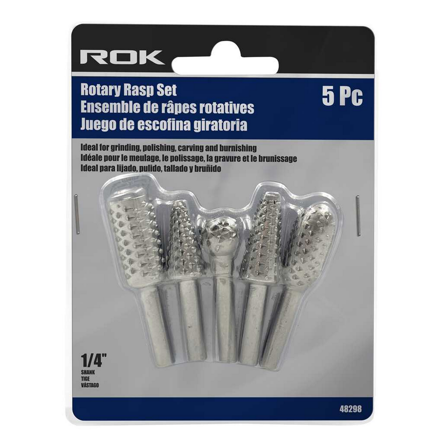 ROK - 5 PC ROTARY RASP SET