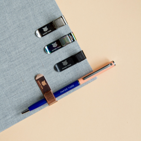 Papier Tigre Notebook Pen Holder - Black