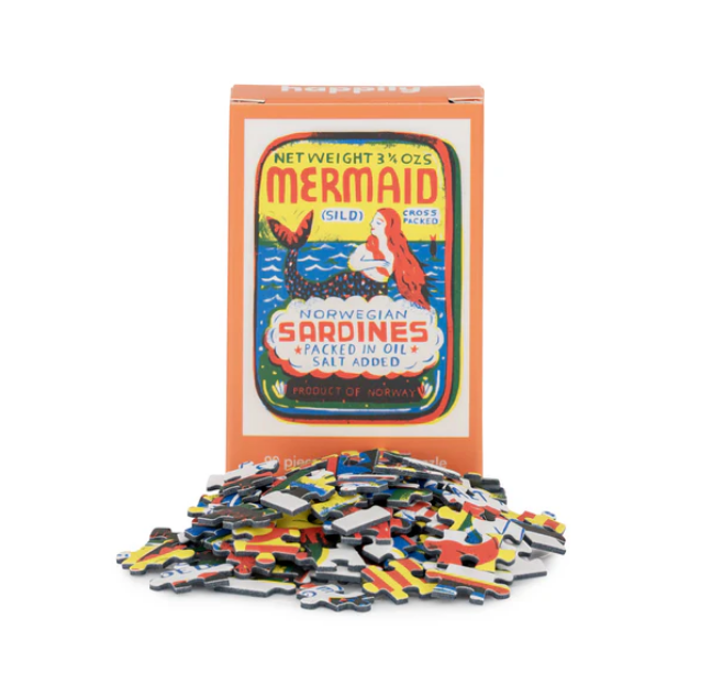 Mermaid Sardines - 99 Piece Mini Jigsaw Puzzle