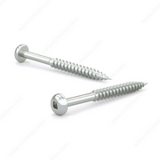 Reliable - #8 - 4 in - Zinc-Plated Wood screw, Pan Head, Square Drive