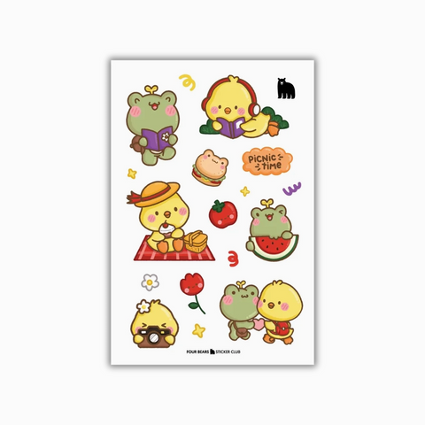 Four Bears Sticker Club - Picnic Time