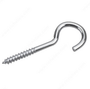 Screw Hook with Lag Thread - 3 7/8 in - Zinc