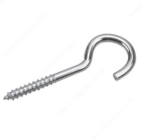 Screw Hook with Lag Thread - 3 7/8 in - Zinc