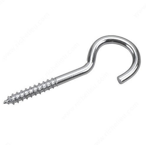 Screw Hook with Lag Thread - 3 7/8 in - Zinc