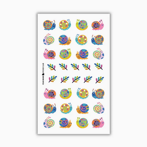 Four Bears Sticker Club Snail Parade